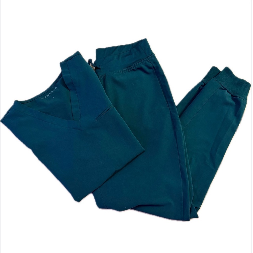 Mandala Scrub Set Caribbean Blue